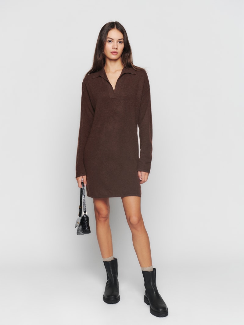 Doreen Cashmere Polo Dress