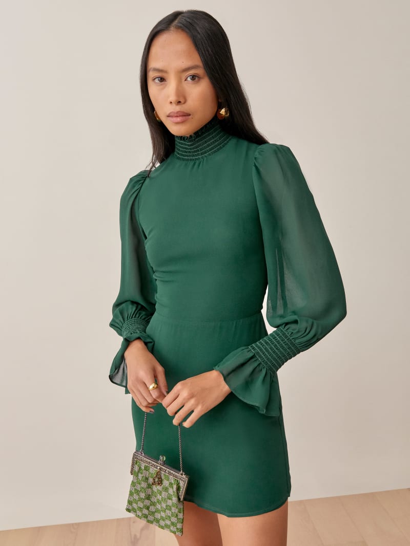 fitted lace wedding dress Long Sleeve V-Neck Lace Up Knit Dress