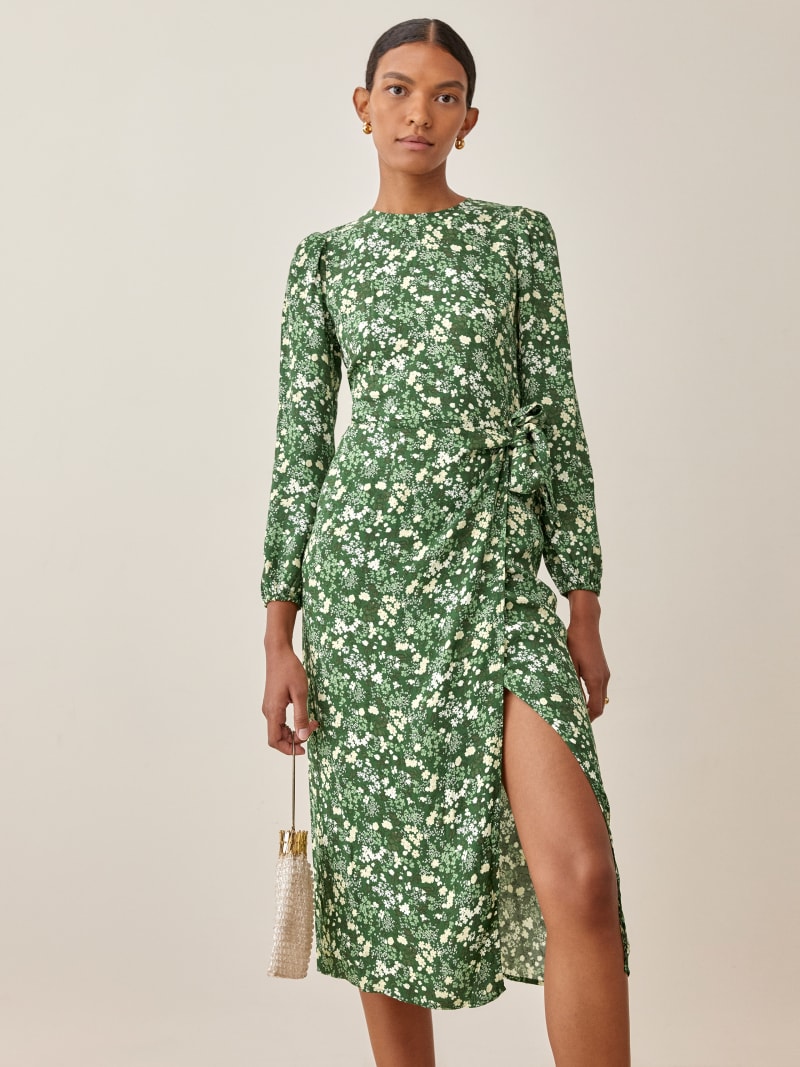 Reza Dress - Long Sleeve Midi | Reformation