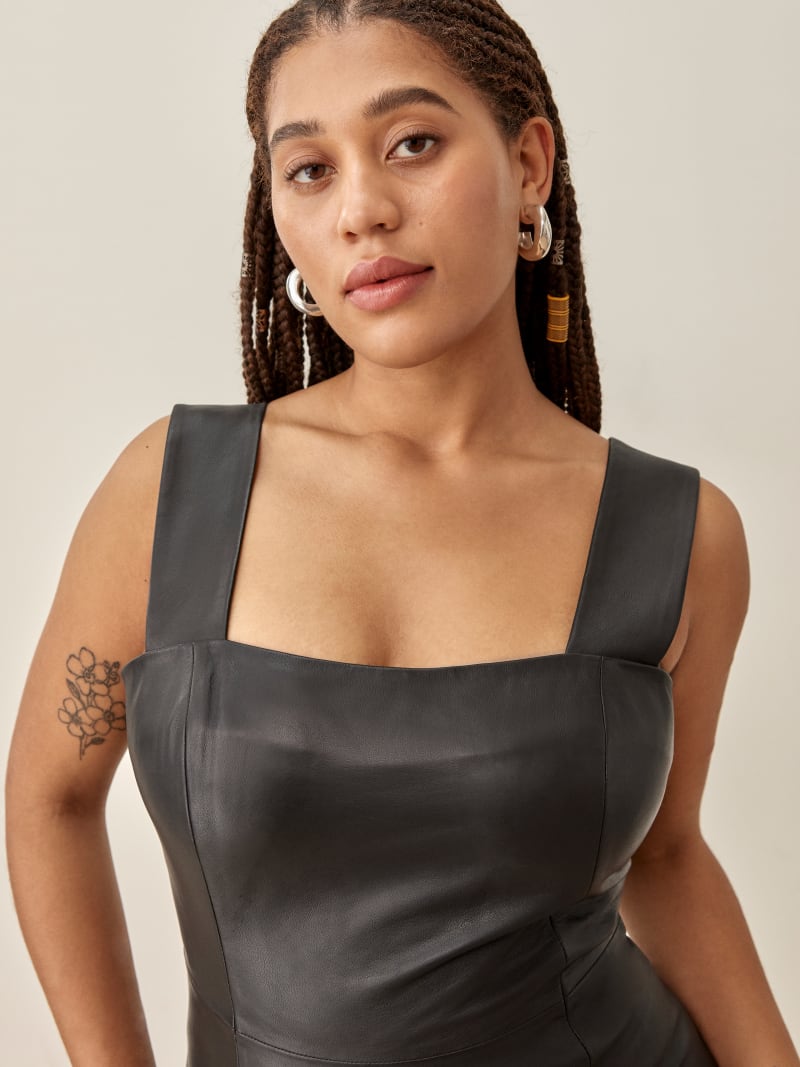 Veda Austin Leather Mini Dress