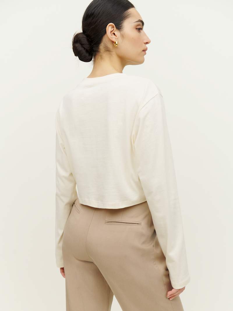 Becca Relaxed Long Sleeve Cropped Tee