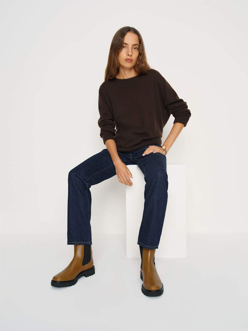 Katerina Lug Sole Chelsea Boot from Reformation - $378
