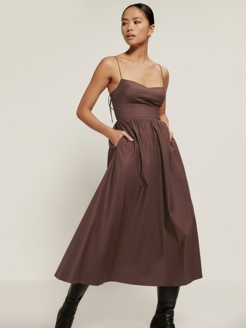floor length dress Floor-length Backless Pink Chiffon Long Evening Prom Dresses, A-line P   MarryLover