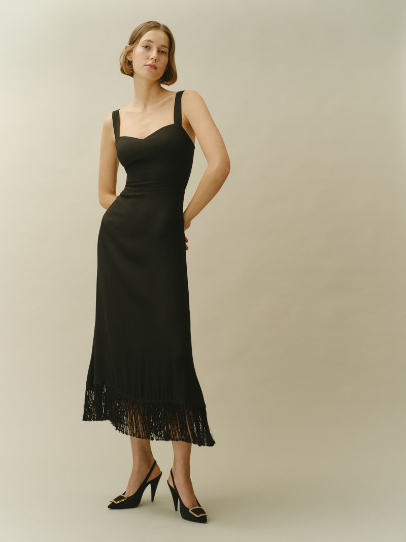 Reformation fringe dress sale