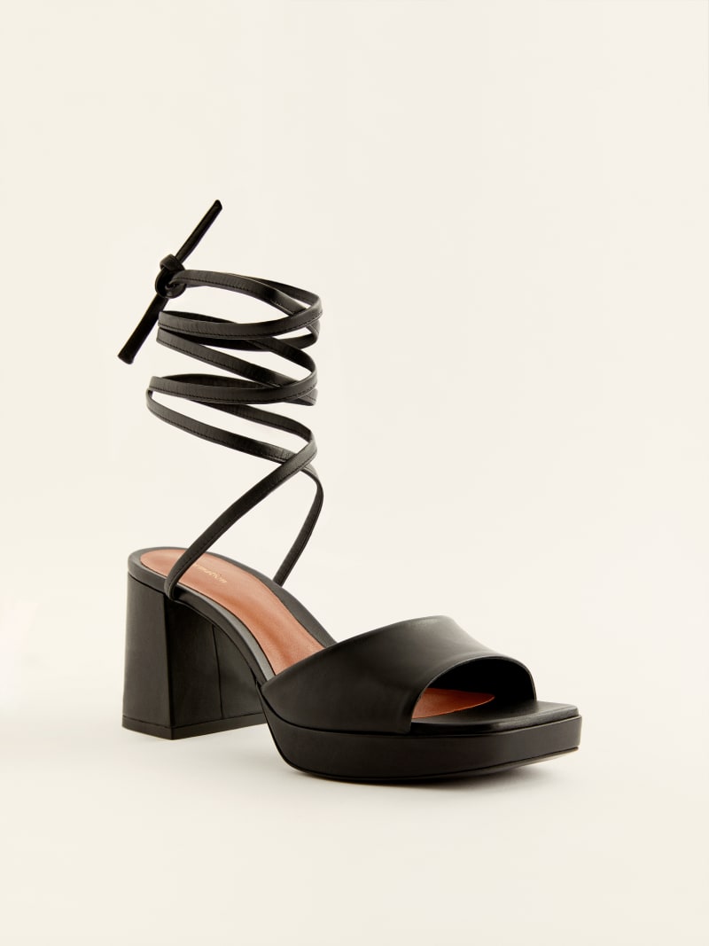 Magda Ankle Tie Platform