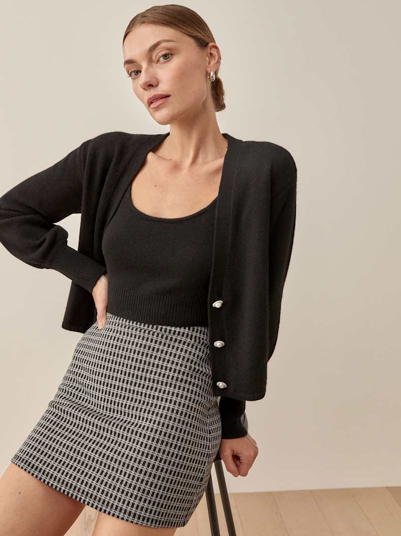Varenne Cashmere Embellished Button Set