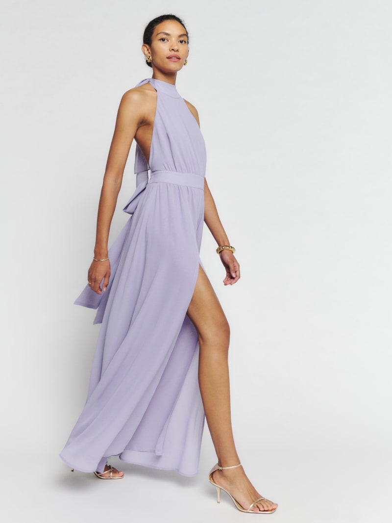 Lavender dress reformation discount