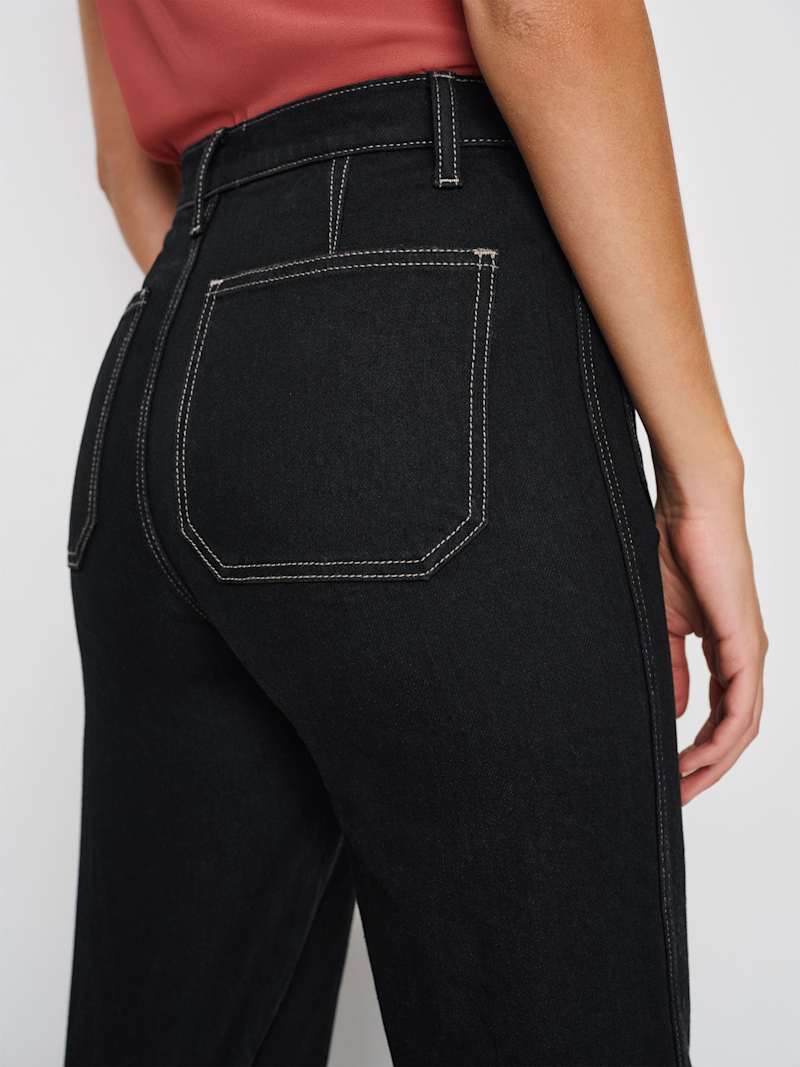 Alyssa Stretch High Rise Wide Leg Long Jeans