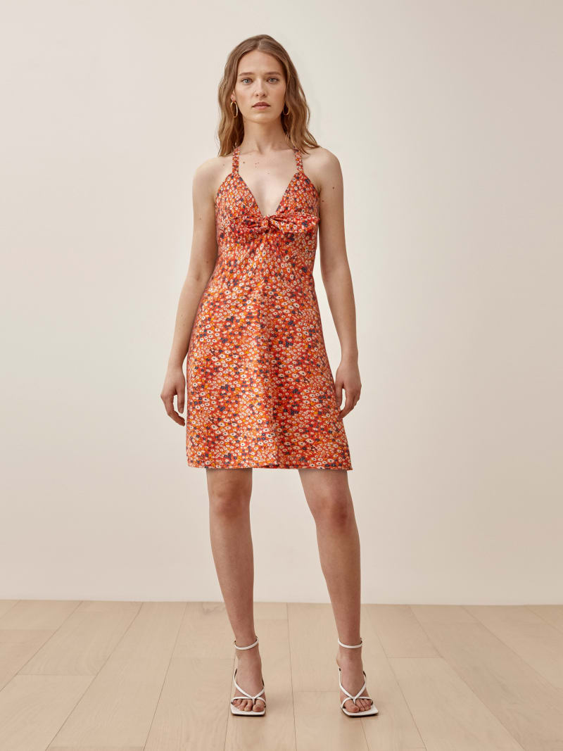 open lace back dress Youjin Kids Dress in Orange Grove – Isalis main image 1