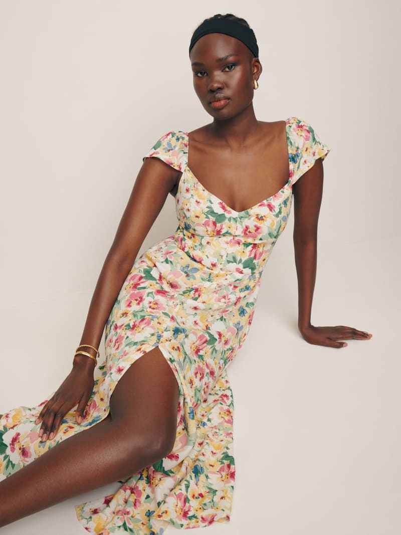 Reformation rose dress sale