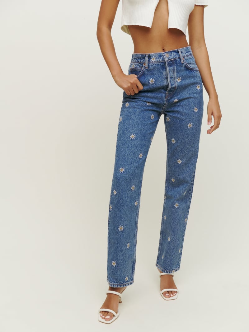 ☆やつはし☆ PLUM FLOWER PRINTED denimパンツ ☆やつはし☆ PLUM FLOWER PRINTED denimパンツ サワアラモード Sawa a