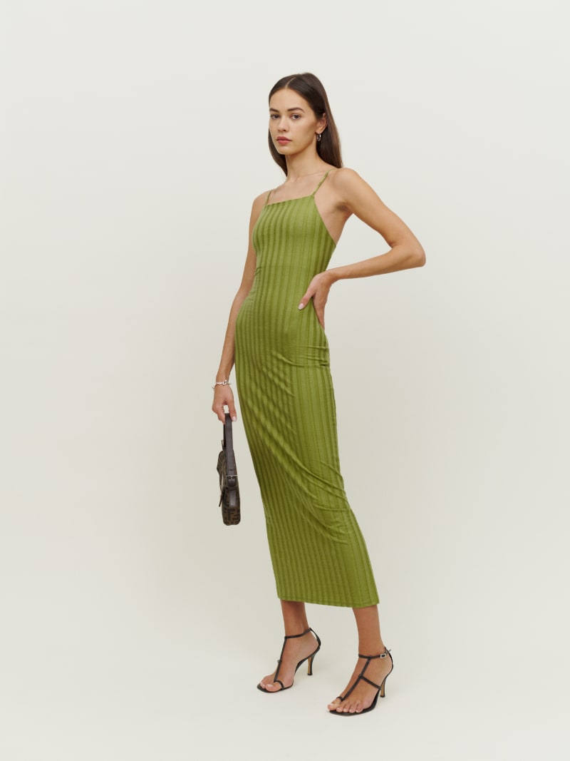 silk blend rib knit dress Asymmetrical Rib Knit Dress – Avanel Couture