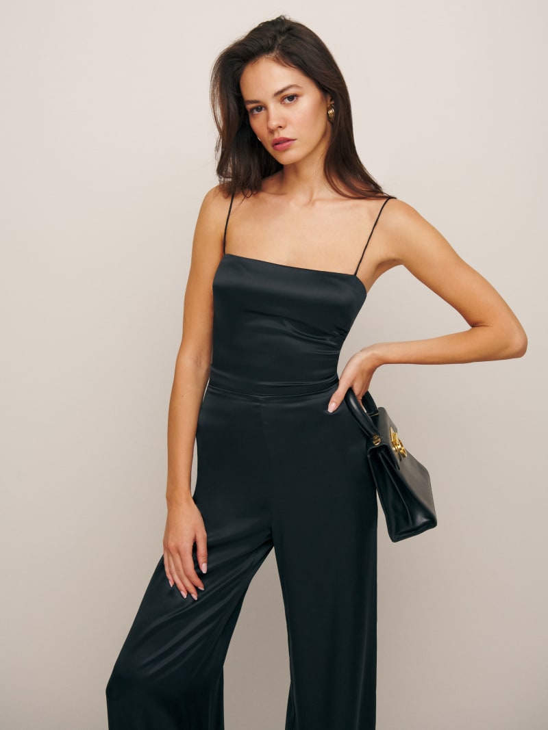 Reformation velvet jumpsuit sales