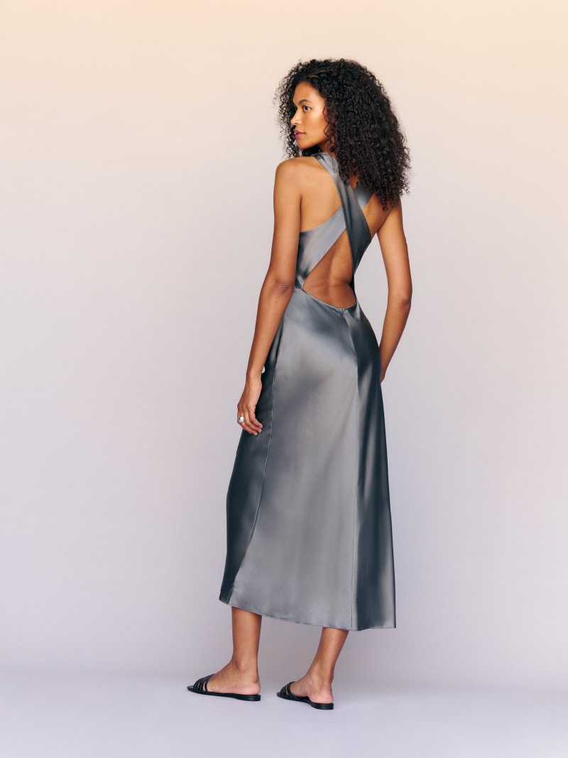 Casette Silk Dress (Black)