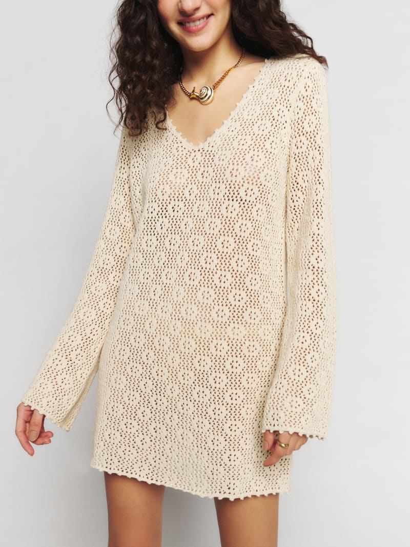 Isaac Open Knit Mini Dress