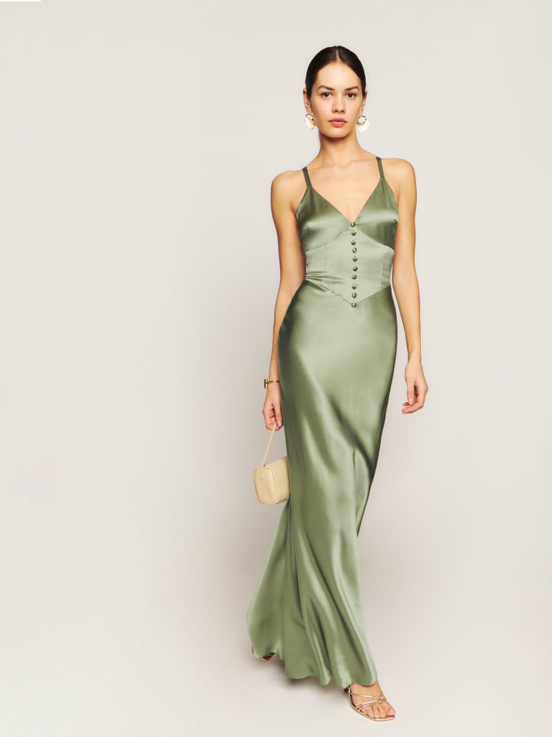 white christmas dresses Rent Reformation Silk Dresses main image 0