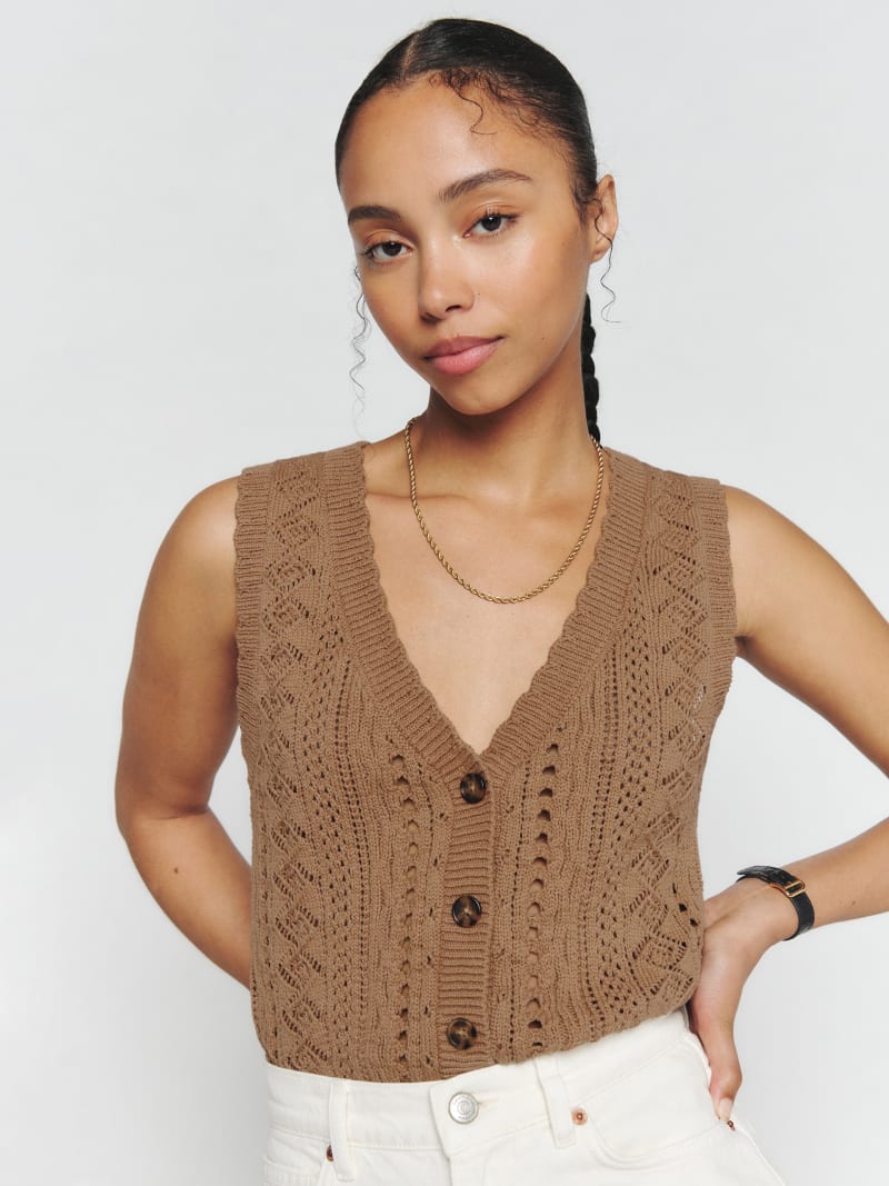 Saskia Cotton Sweater Vest