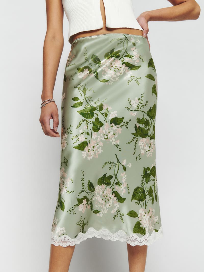 Arie Silk Skirt