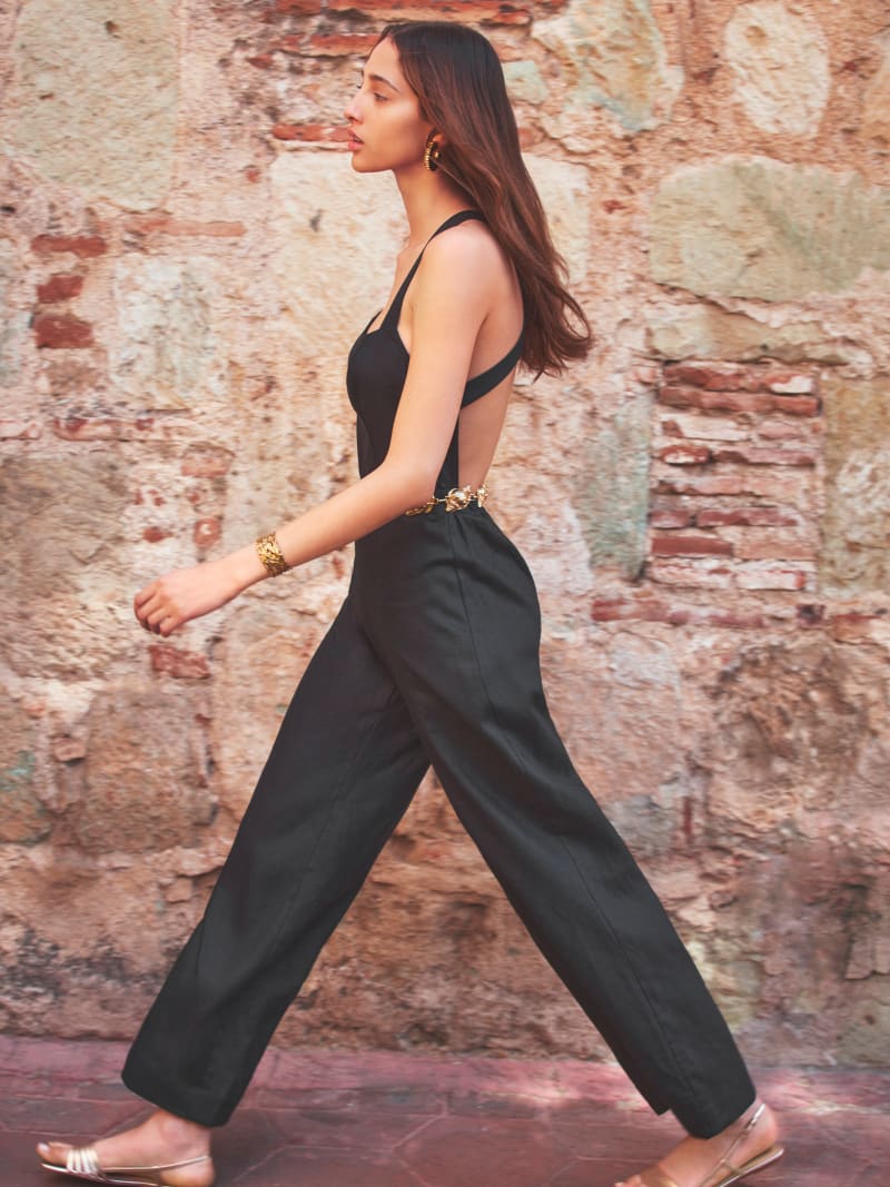 Reformation 2025 linen jumpsuit