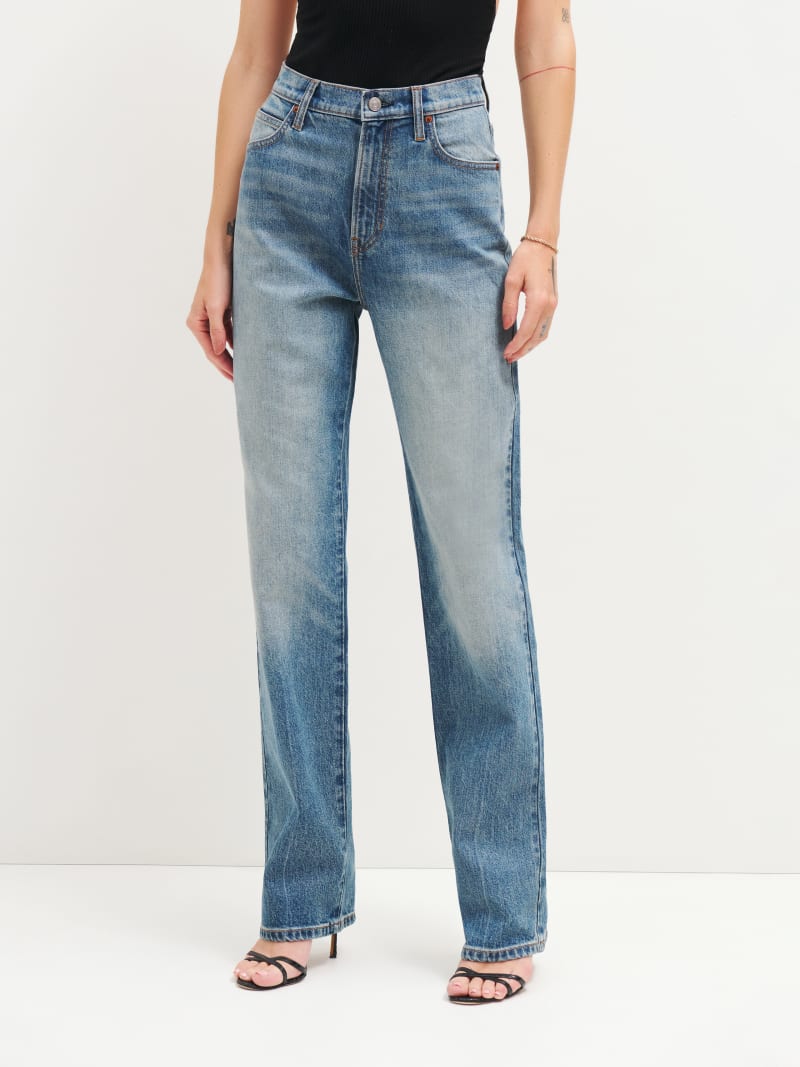 Elan Ultra High Rise Straight Leg Jeans