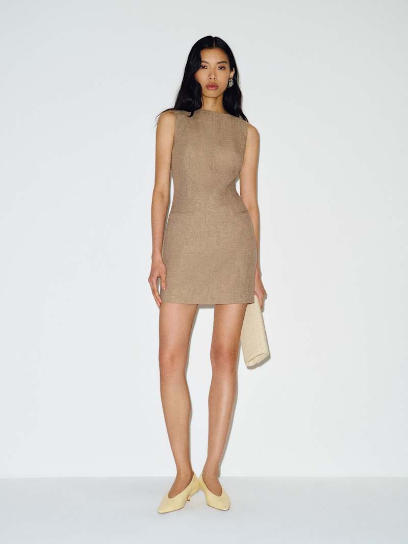 Citron Linen Dress from Reformation - $178