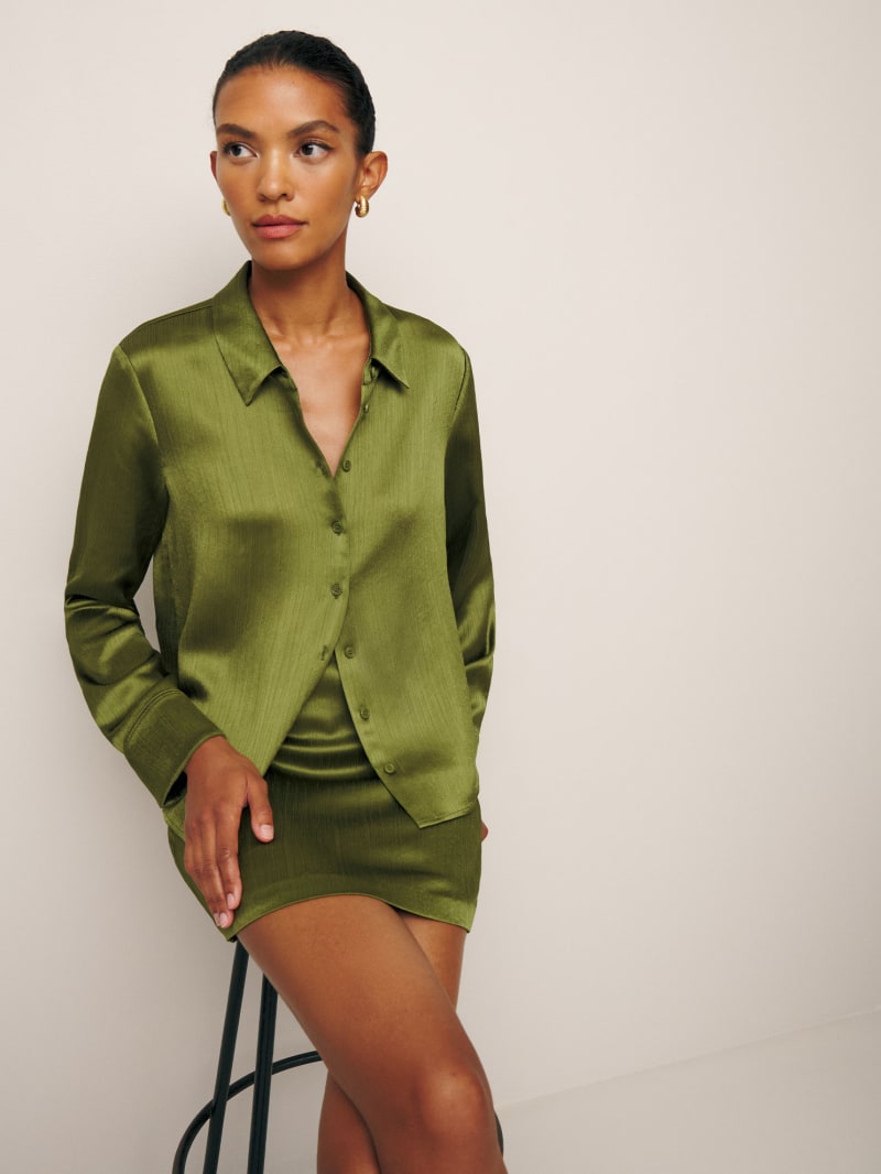 Sky Relaxed Satin Top