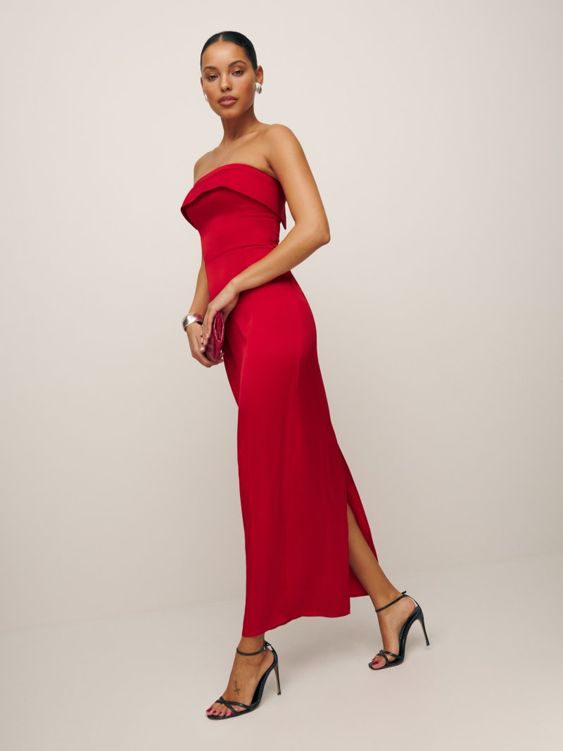 Petites Johan Satin Dress