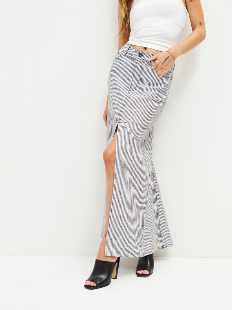 Tazz Maxi Linen Skirt