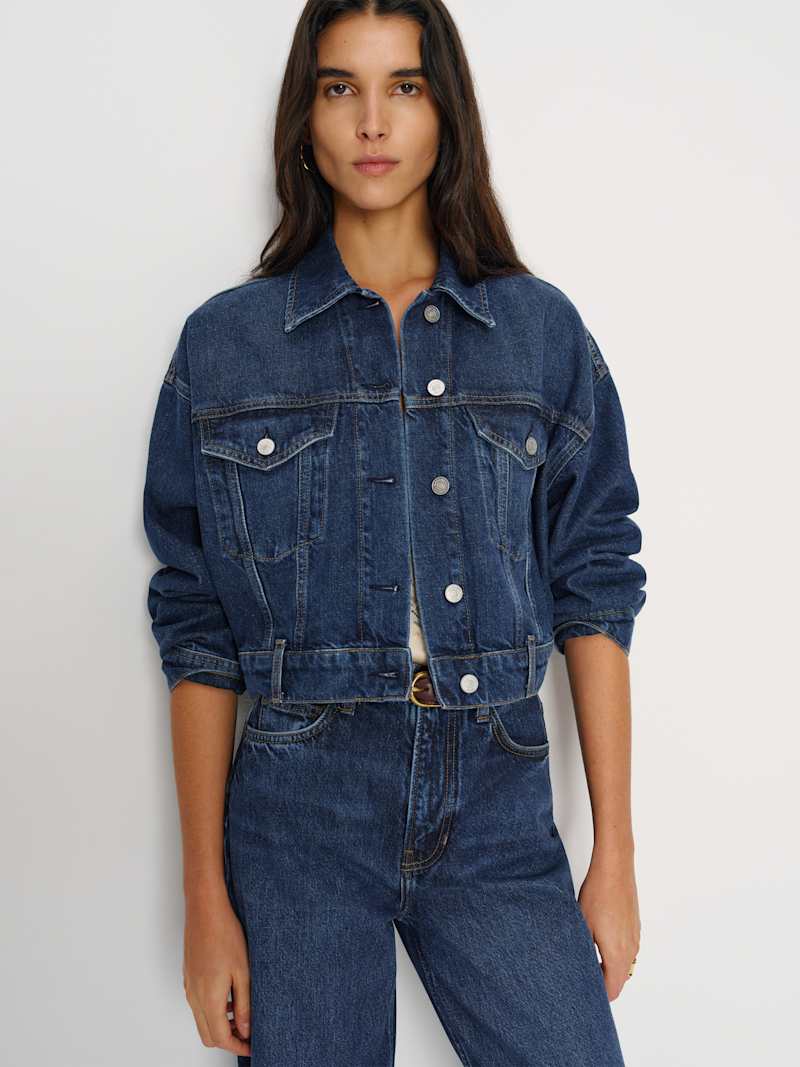 Jori Cropped Denim Jacket from Reformation - $198