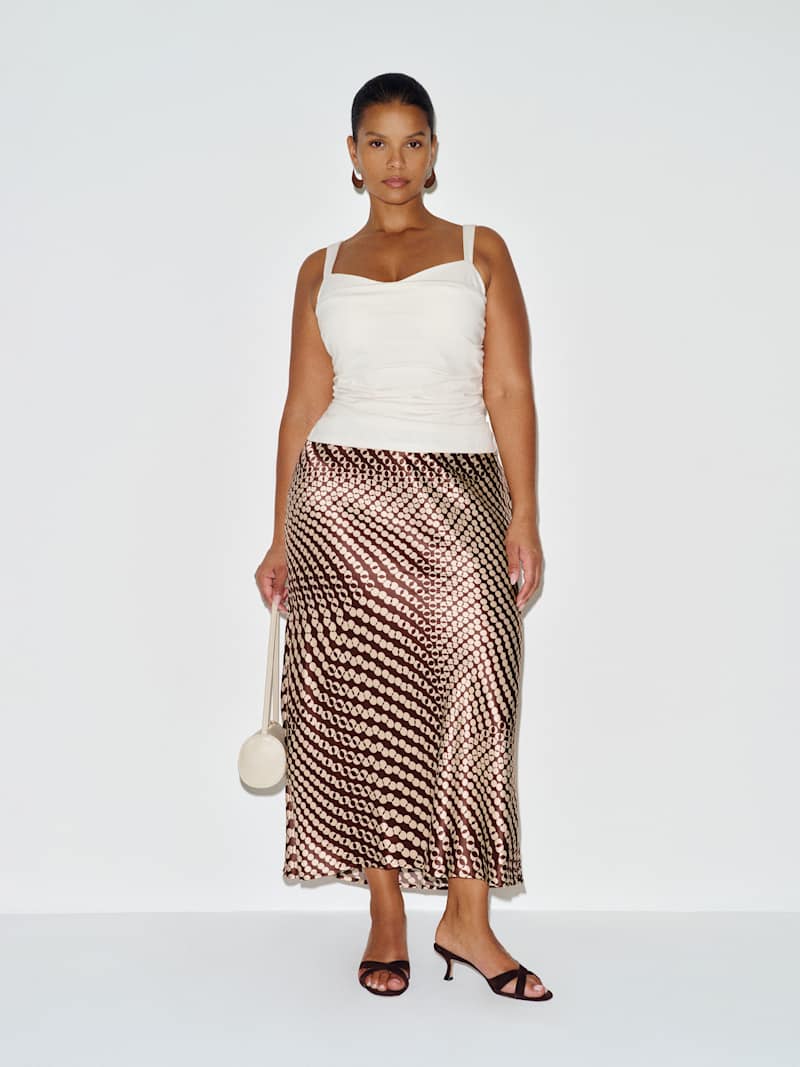Layla Silk Skirt Es from Reformation - $218