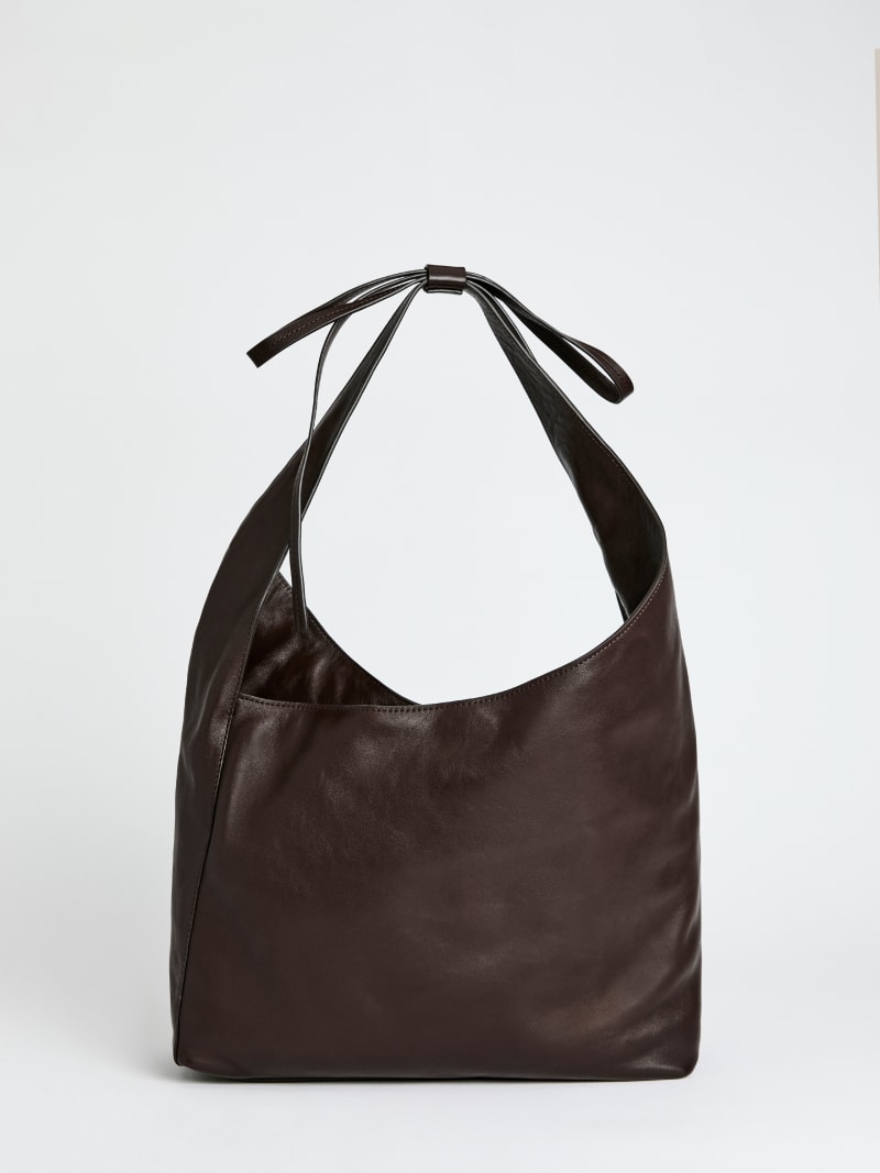 送料無料◆reformation Vittoria ショルダーリボンレザーバッグ Reformation Small Vittoria Tote Bag | Black | FARFETCH