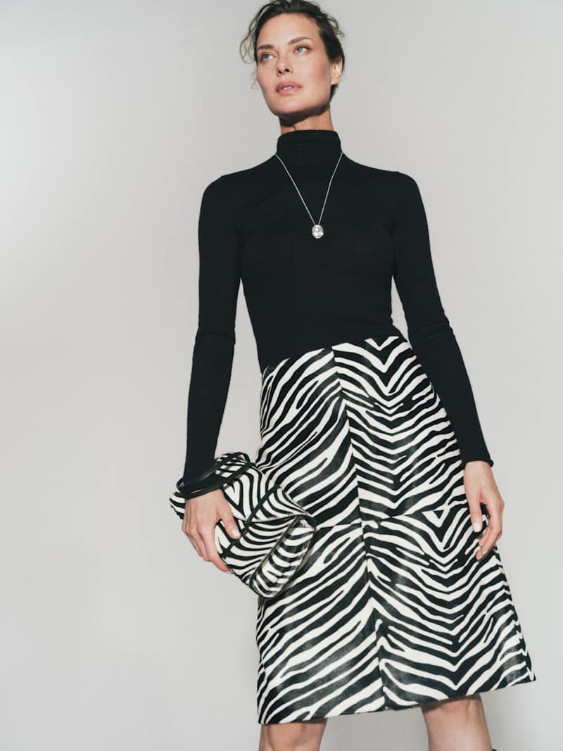 Veda Barrow Leather Low Waist Skirt