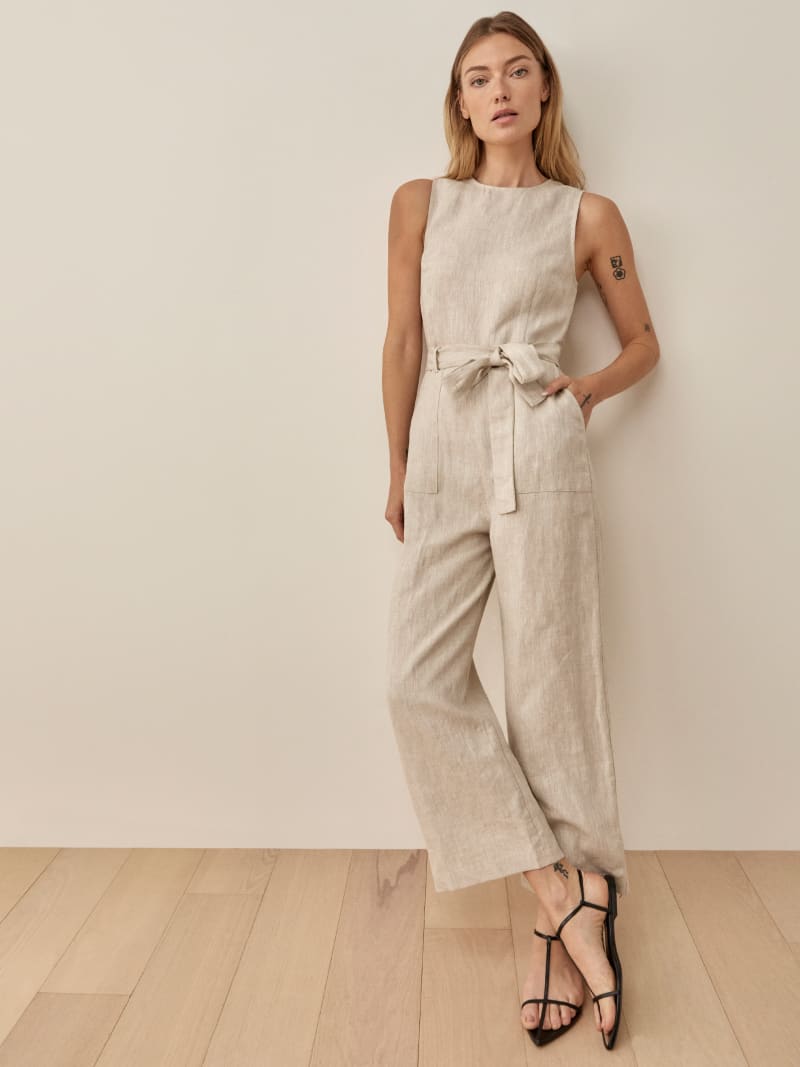 Petites Naomi Linen Jumpsuit