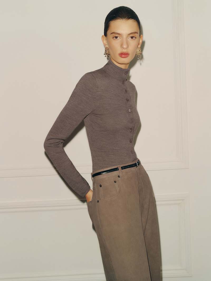 Veda Cary Wide Leg Leather Pant