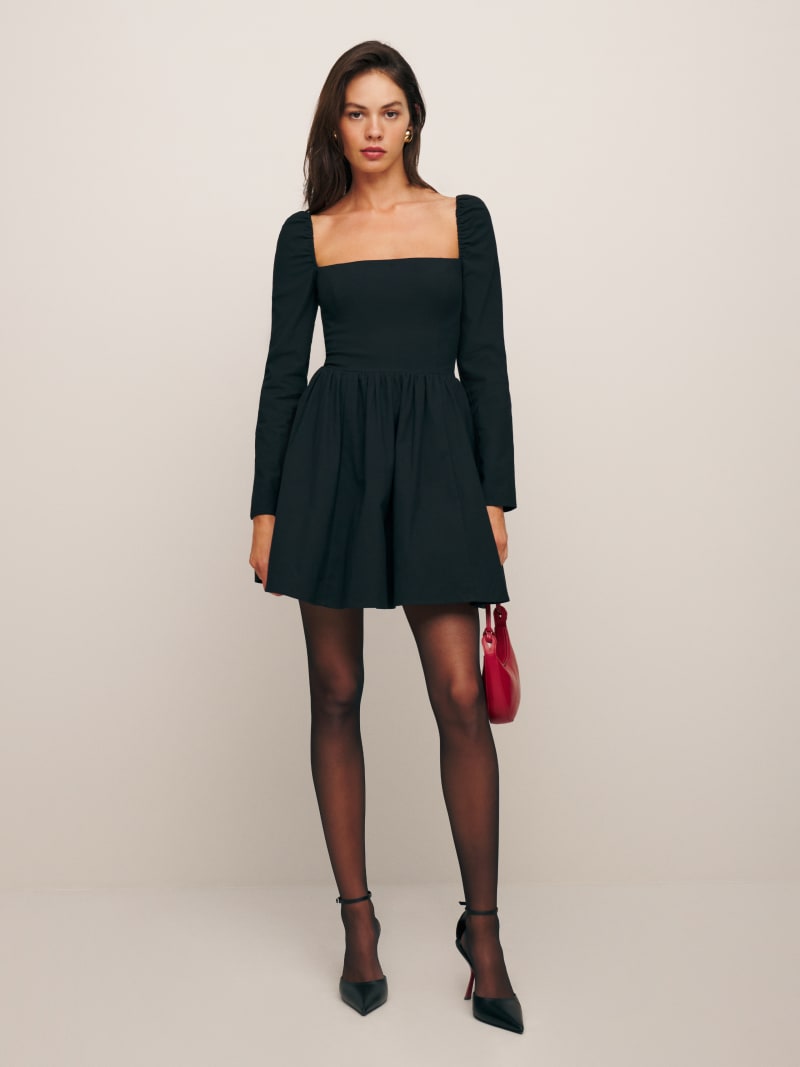 Reformation black dress deals