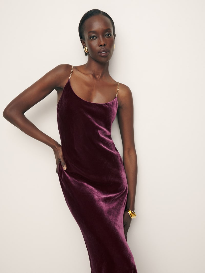 Velvet reformation dress outlet
