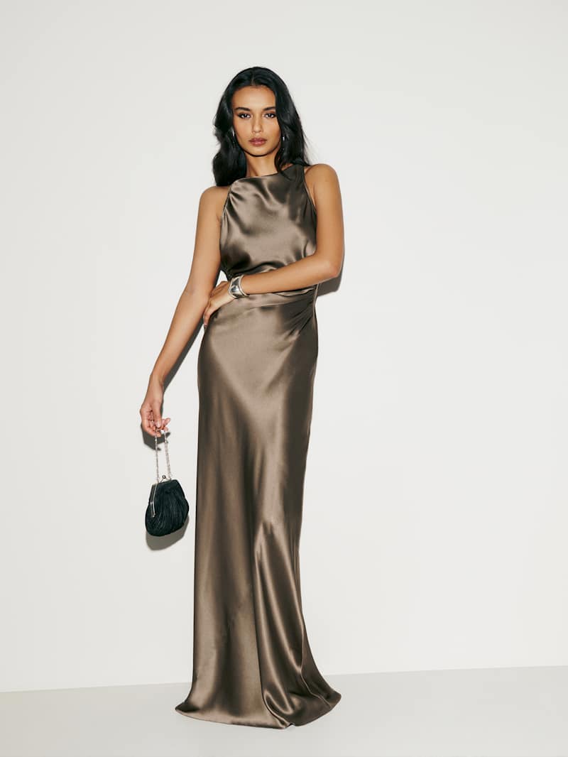 Anaiis Silk Dress - Morel — image 2