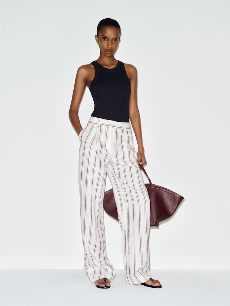 Alex Linen Mid Rise Pant from Reformation - $218