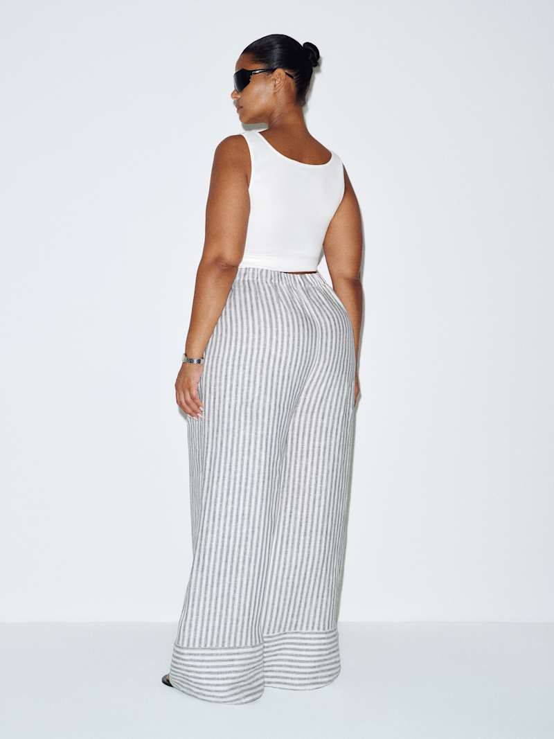Fernando Linen Wide Leg Pant Es
