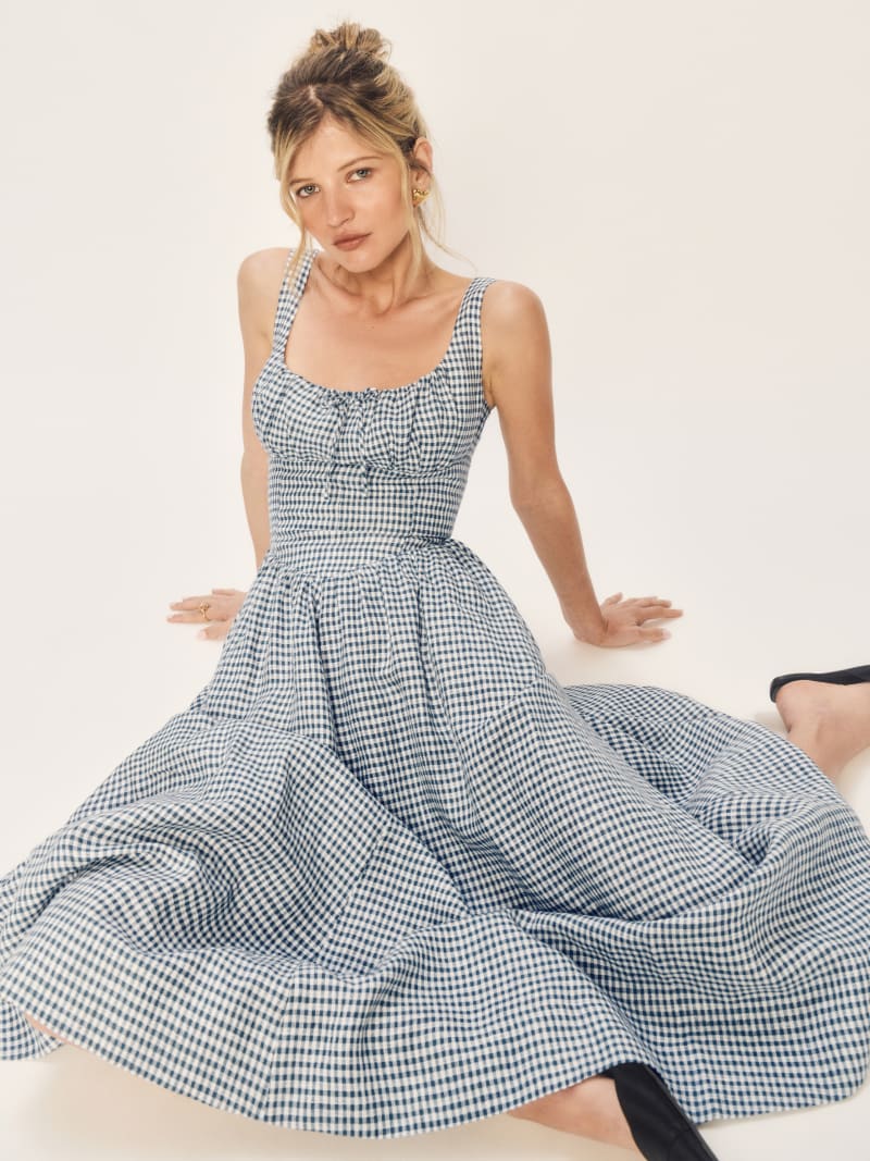 reformation dresses Prescott Dress worthy skirt. Balia Linen Dress