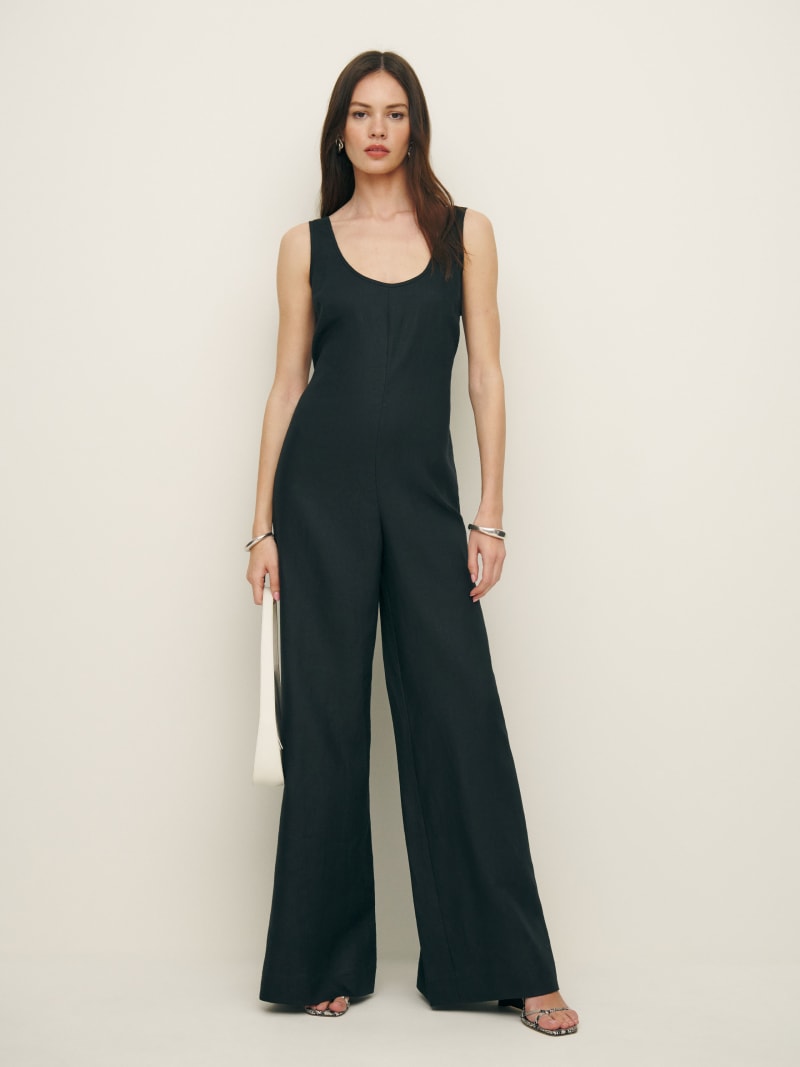 Reformation linen jumpsuit on sale
