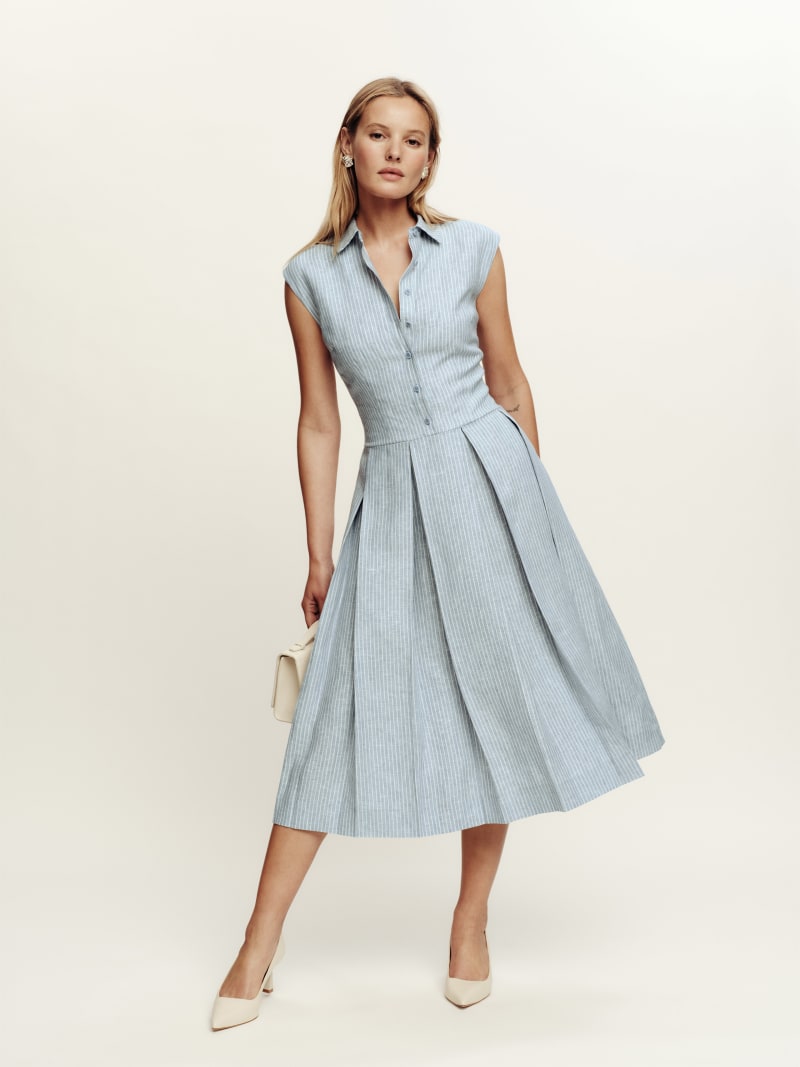 Linen dress reformation hot sale