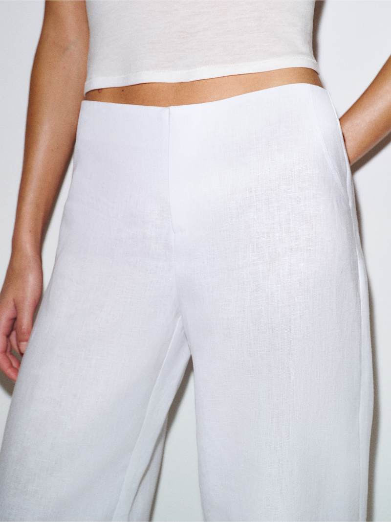 Vida Linen Low Rise Pant