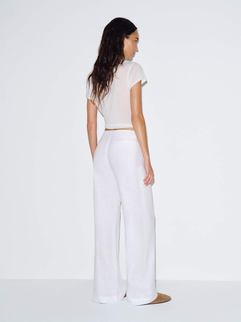 Vida Linen Low Rise Pant