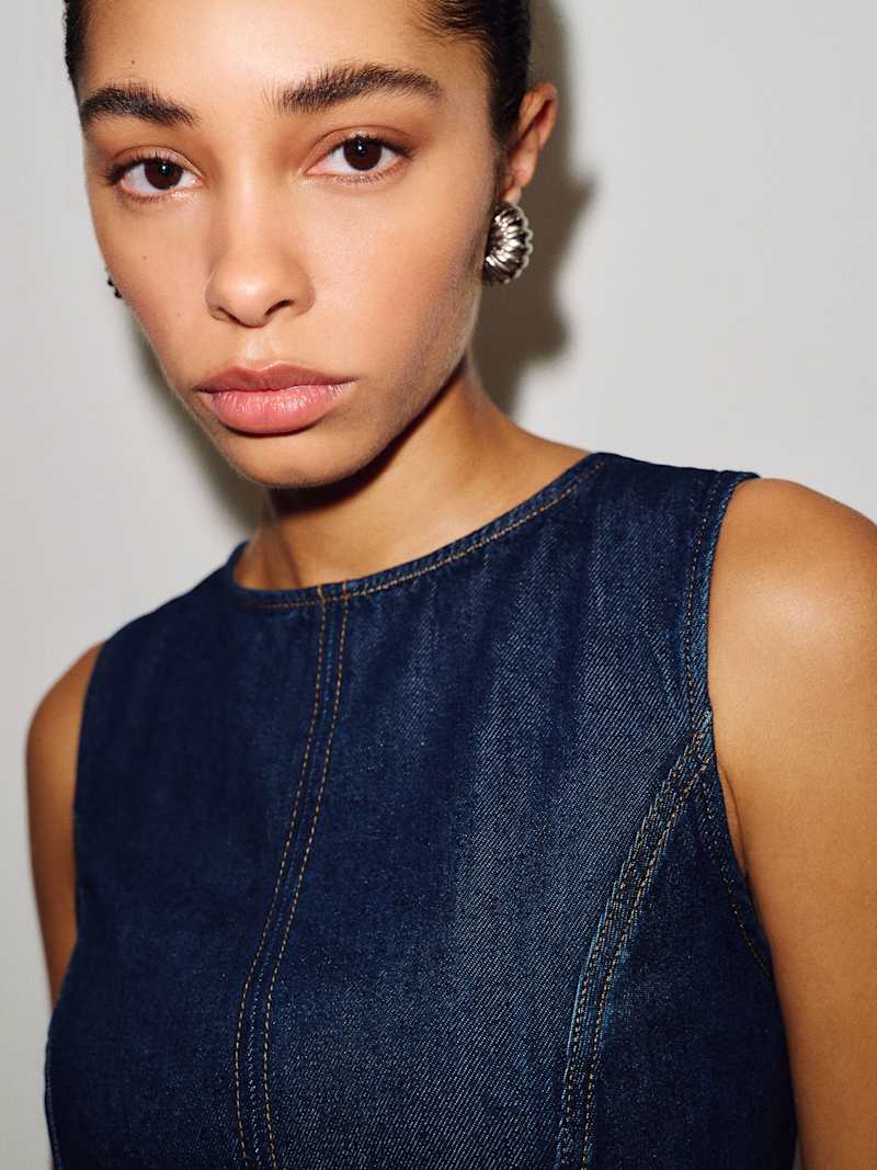 Citron Denim Mini Dress