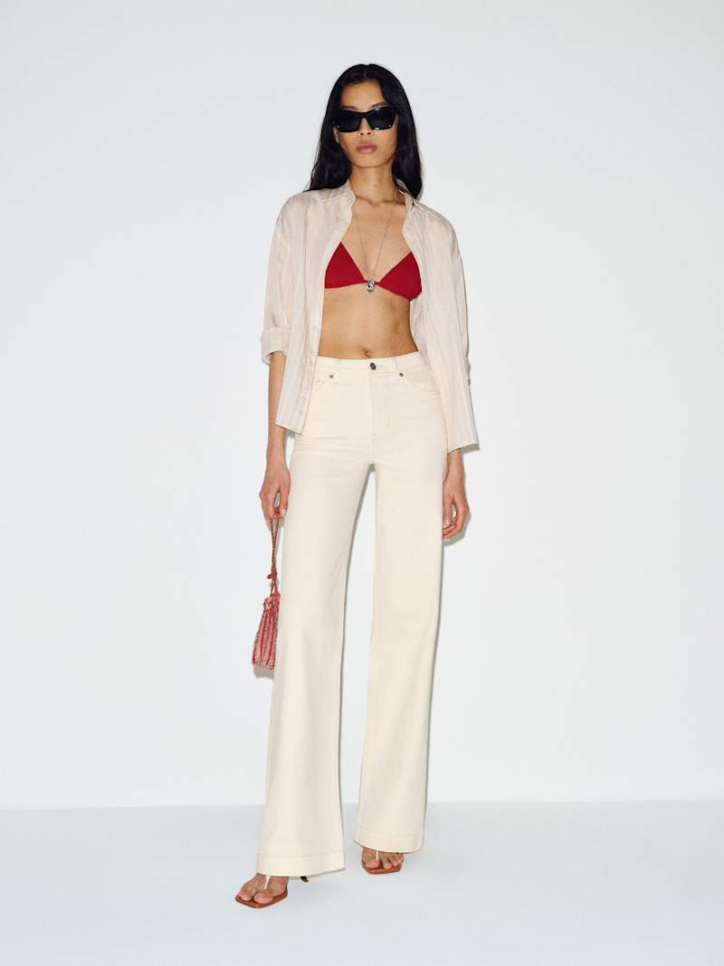 Bex Super Stretch High Rise Wide Leg Jeans from Reformation - $178