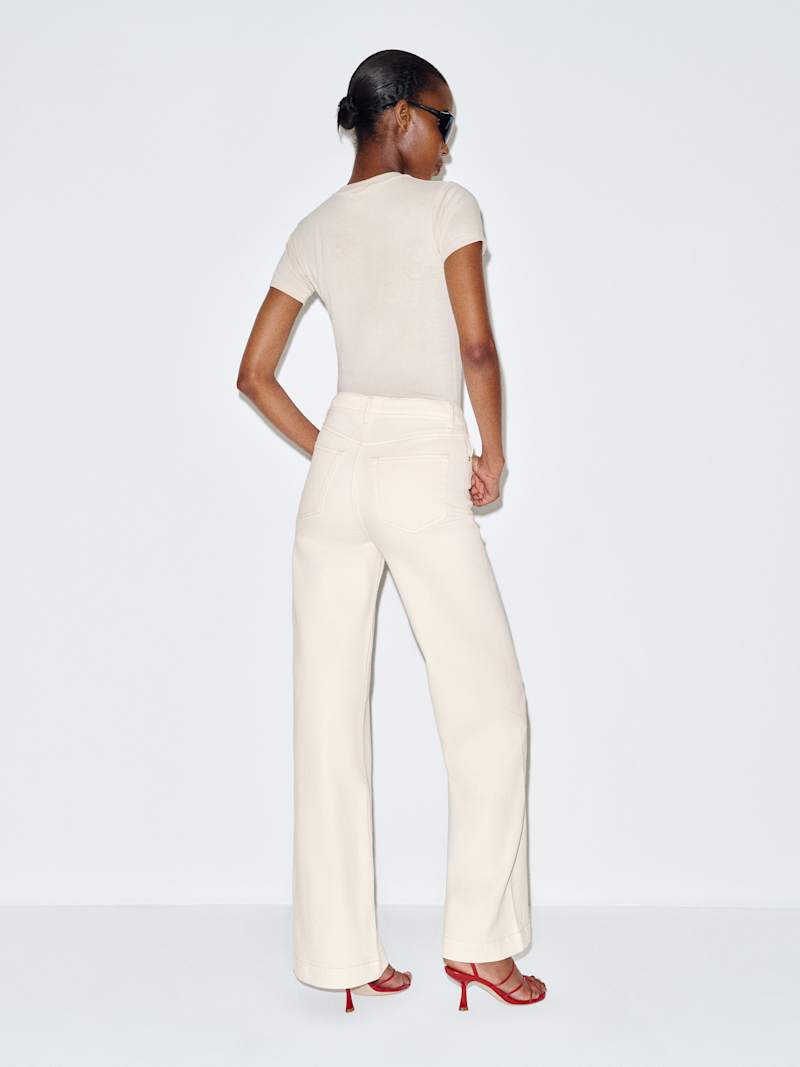 Bex Super Stretch High Rise Wide Leg Jeans