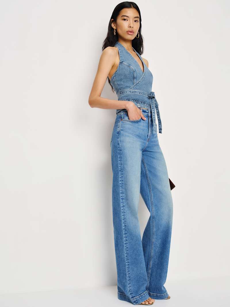 【BOK PLACE】Life wide denim pants CB392_DM8288