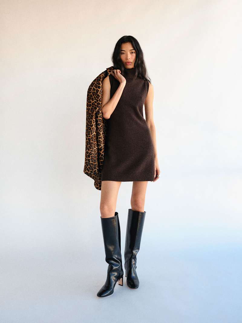 Holland Cashmere Turtleneck Sweater Dress from Reformation - $298
