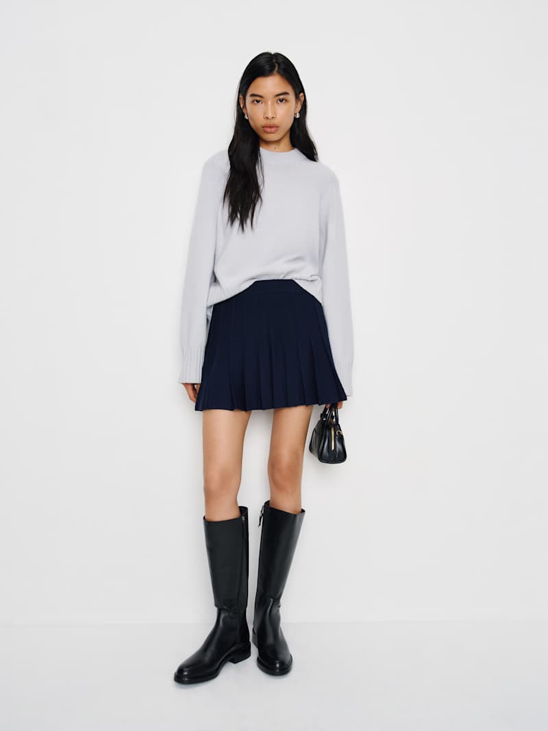 Mina Regenerative Merino Pleated Skirt from Reformation - $198